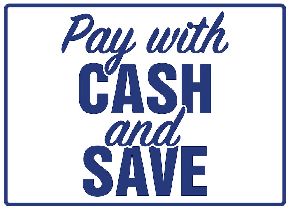 Pay with Cash and Save